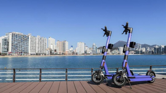 빔모빌리티는 부산과 울산에 전동킥보드 서비스를 도입한다.<빔모빌리티 제공>